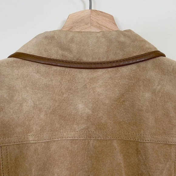 Eddie Bauer Women's Tan Suede Jacket Coat Blazer Small - Picture 13 of 16